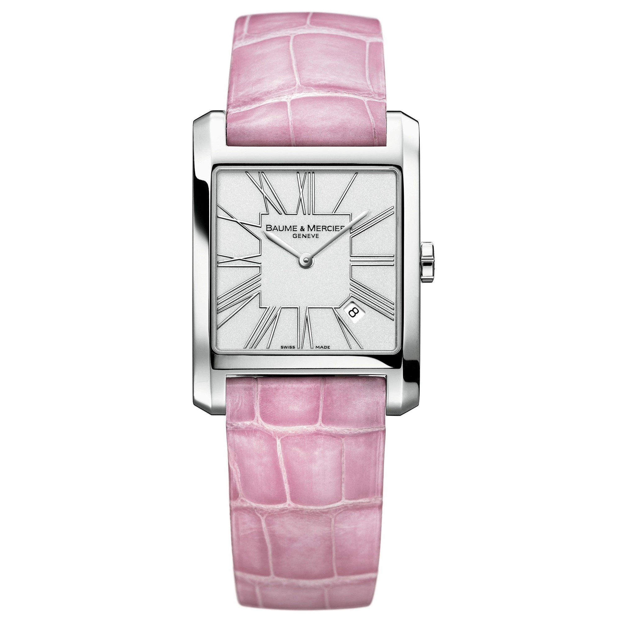 Baume & Mercier Women’s MOA08742 Hampton Pink Leather Watch